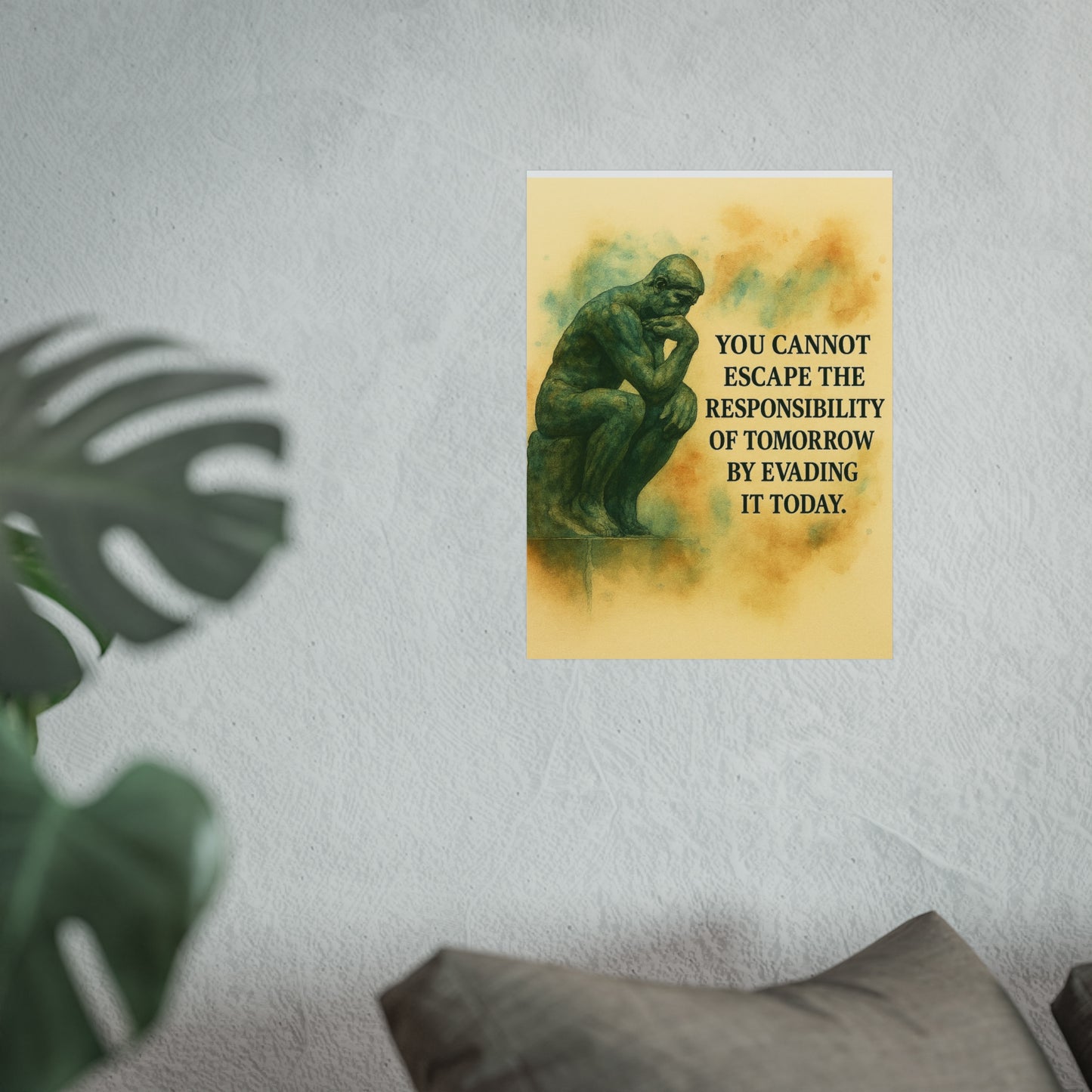 Inspirational Fine Art Posters, Motivational Wall Decor, Living Room Art, Gift for Dreamers, Reflection and Responsibility Quotes