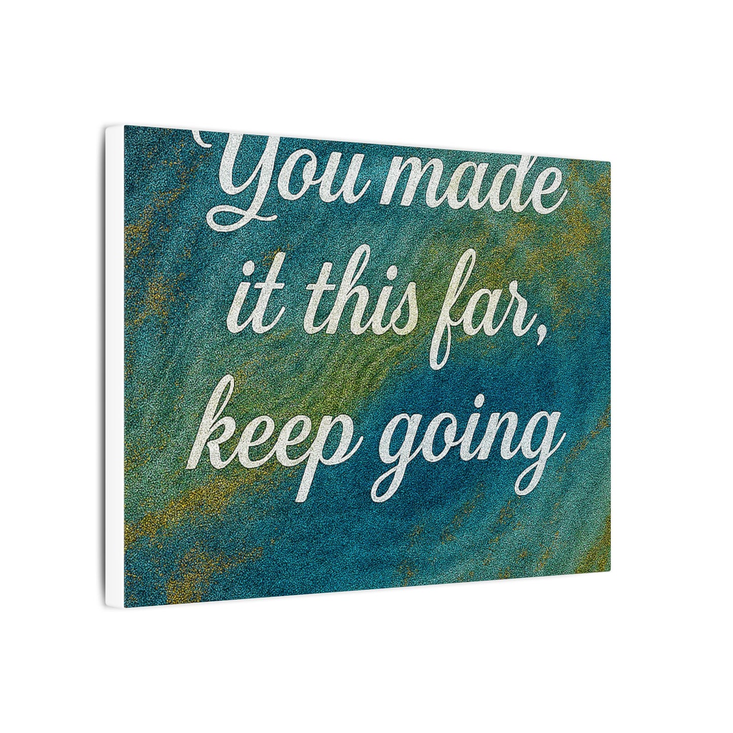 "You made it this far, keep going" Motivational Wall Art Canvas, Home Decor, Inspirational Quote Poster, Office Decoration, Positive Vibes Decor, Gift for Friends