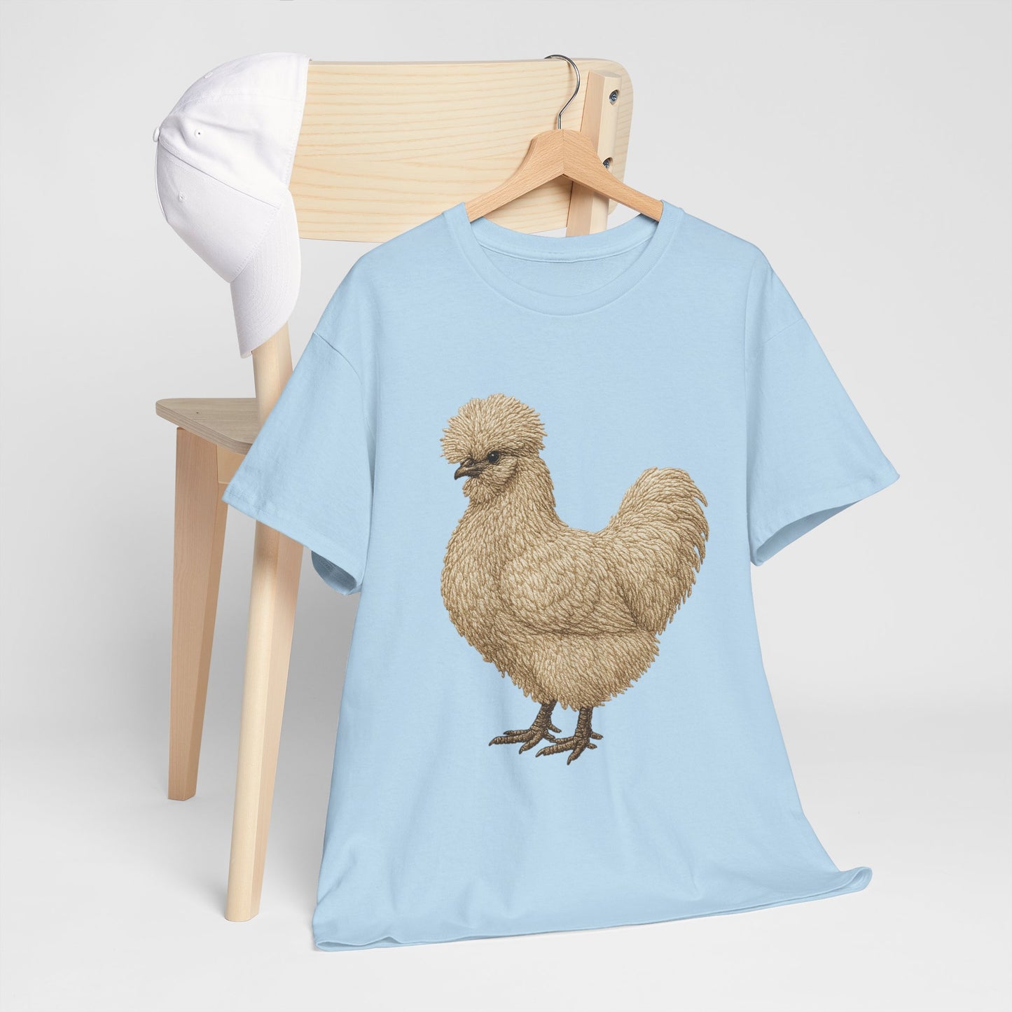 Silkie Chicken Tee | Funny Hen Shirt, Farm Animal Apparel, Gift for Chicken Lovers, Casual T-Shirt, Animal Lover Fashion
