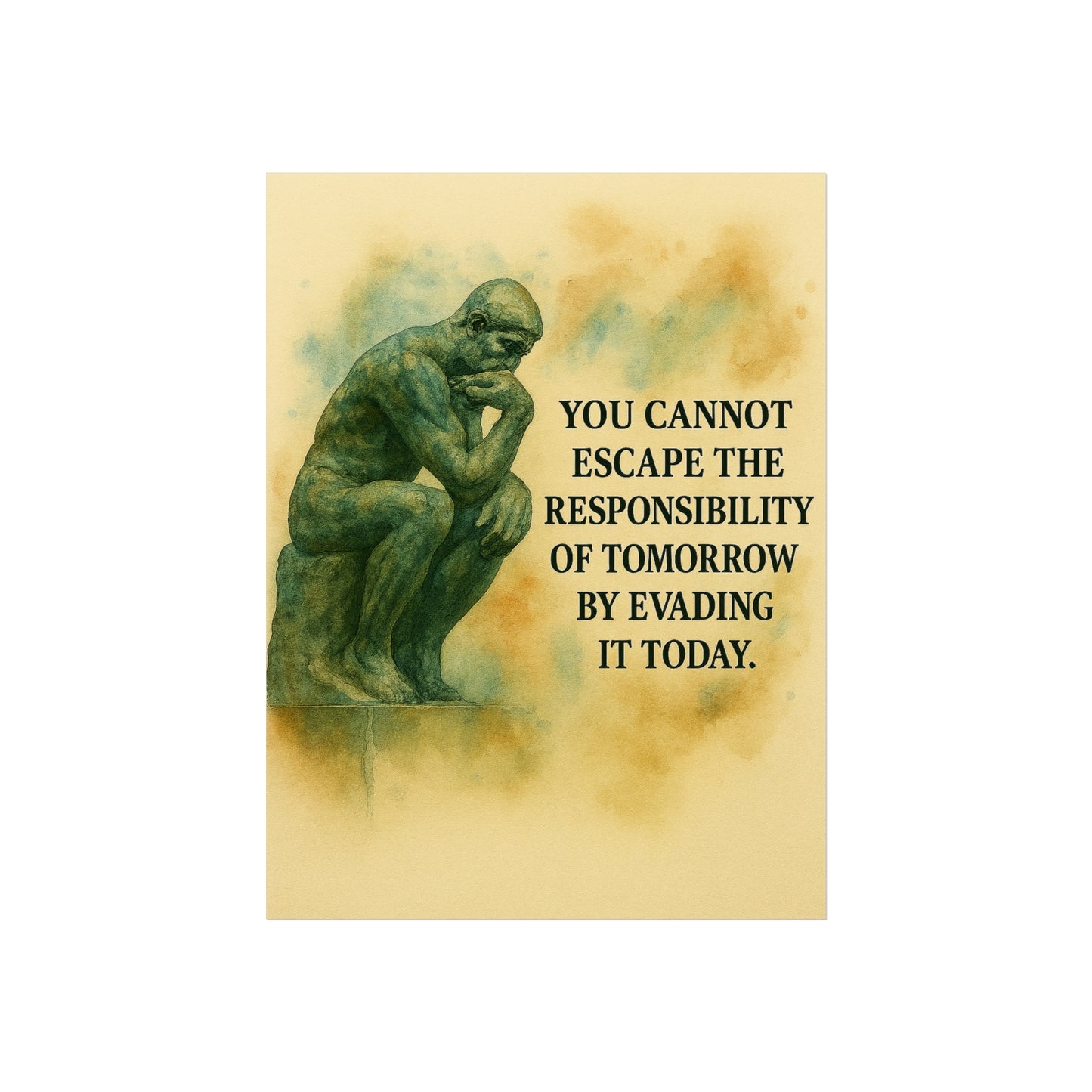 Art Posters - Thought Provoking Watercolor Design