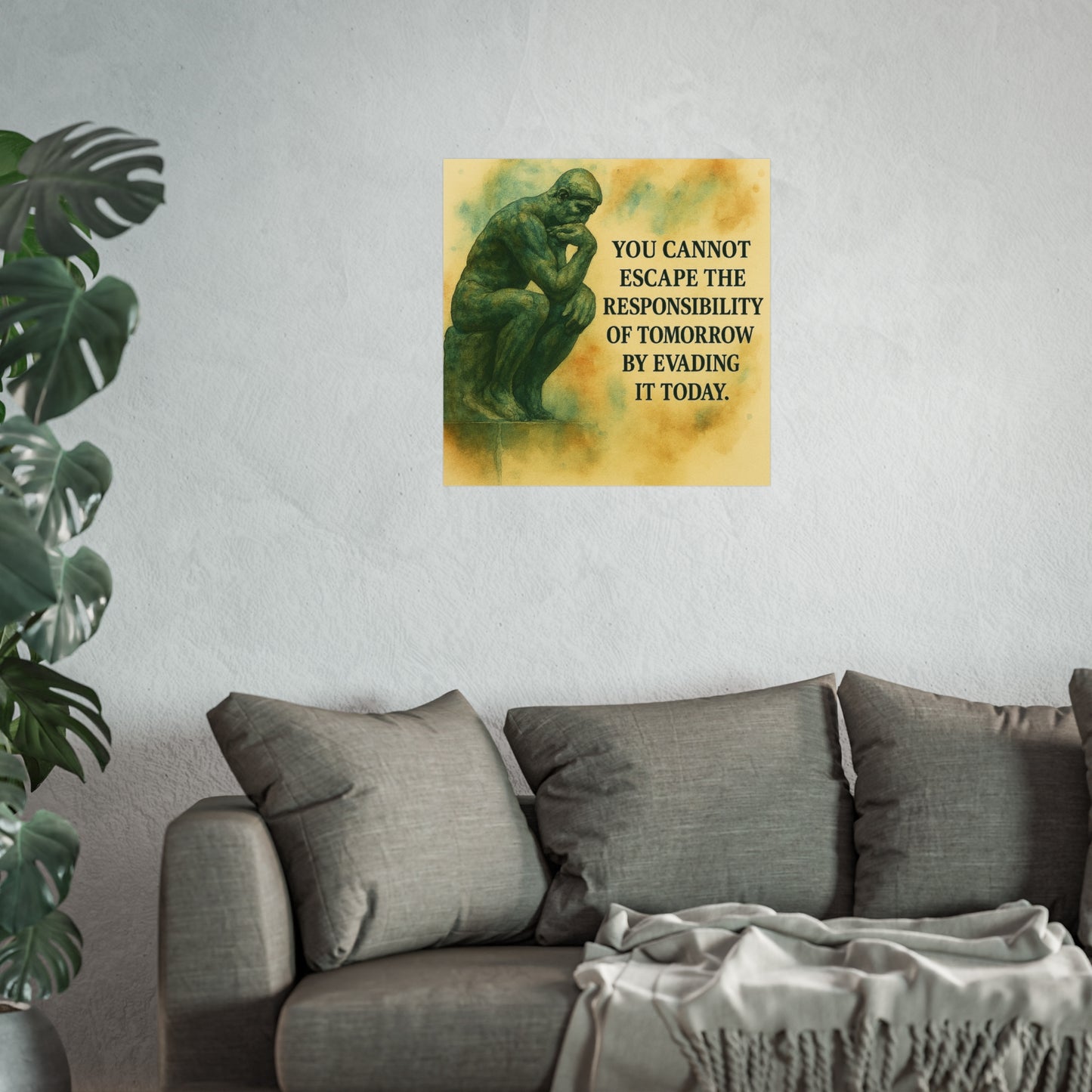 Inspirational Fine Art Posters, Motivational Wall Decor, Living Room Art, Gift for Dreamers, Reflection and Responsibility Quotes